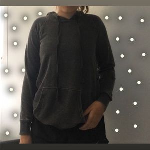 dark grey hoodie